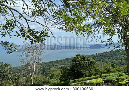 Skyline View Around Tagaytay City Hightland At The Day, Philippines