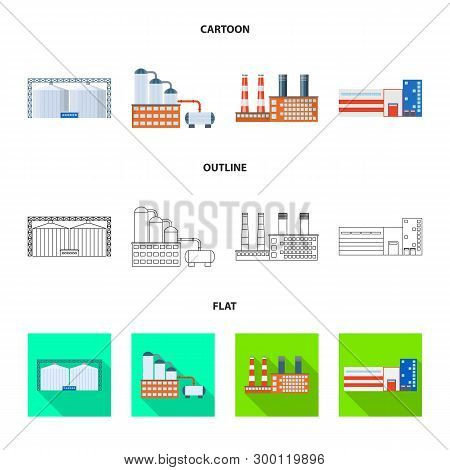 Vector Design Of Production And Structure Sign. Set Of Production And Technology Stock Vector Illust
