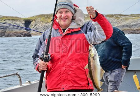 Fiskare med pollock