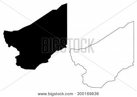 Zinder Region (regions Of Niger, Republic Of The Niger) Map Vector Illustration, Scribble Sketch Zin