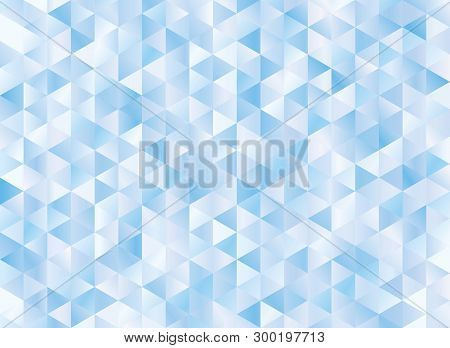 Abstract Geometric Blue Background. Hipster Triangular Mosaic Backrop