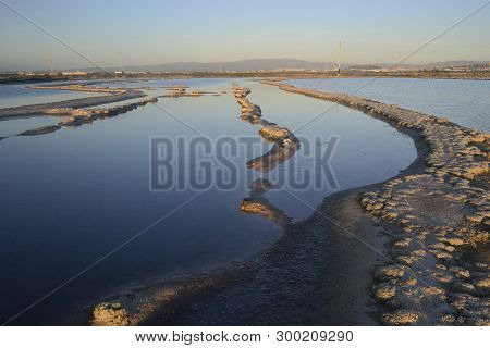 View Of The Santa Gilla Pond, Cagliari