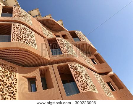 Masdar City, Abu Dhabi, Uae - April, 2019. The City Is Designed In Sustainable And Smart Way That Pr