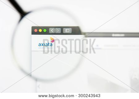 Los Angeles, California, Usa - 8 April 2019: Illustrative Editorial Of Axiata Group Website Homepage