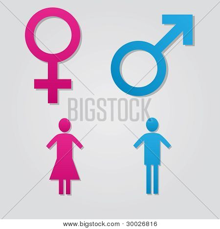 Símbolos masculinos y femeninos