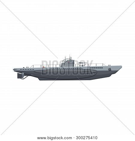 Vector Design Of Boat And Navy Icon. Set Of Boat And Deep   Stock Vector Illustration.