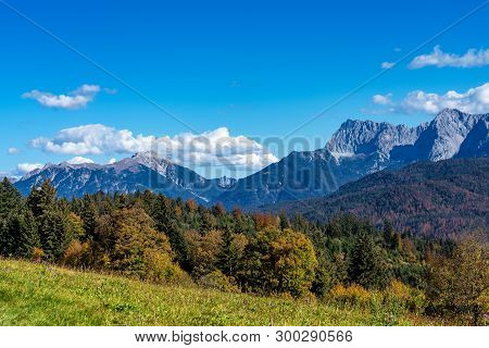 Landscape Near Garmisch Partenkirchen In Bavaria, Germany
