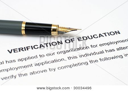 Ověření vzdělání