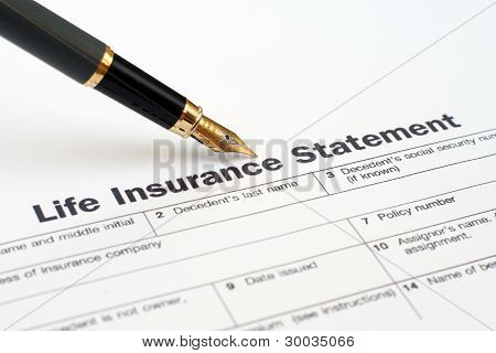 生命保険のステートメント