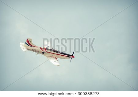 Zadar,croatia - April 26, 2019: The Wings Of Storm Aerobatic Display Team.