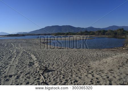 View Of Flumendosa River Near Porto Corallo Beach