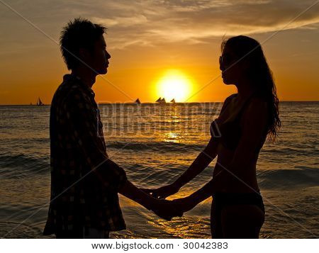 คู่ที่ชายหาด