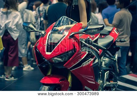 Bangkok, Thailand - April 7, 2017: Honda Cbr Fireblade Presented At International Bangkok Motor Show