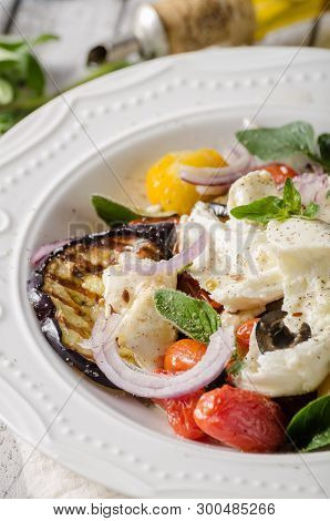 Grilled Eggplant With Tomatoes