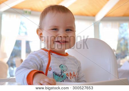 Happy And Cheerful Baby Boy Cute Smiles