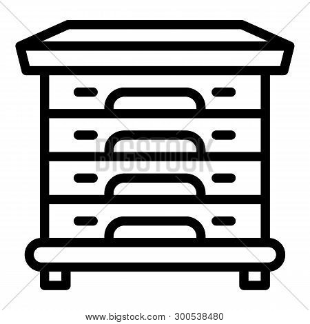 Multi Beehive Icon. Outline Multi Beehive Icon For Web Design Isolated On White Background