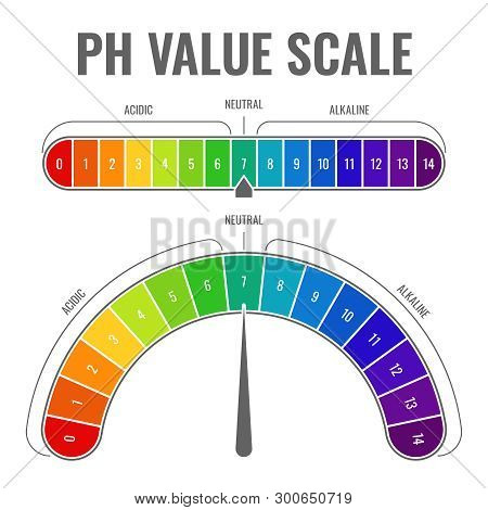 Ph Alkaline Acidic Scale. Indicator Water Balance Diet Laboratory Test Acid Neutral Alkali Measurabl