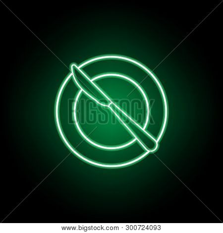 Bread Plate, Batter Knife Icon. Can Be Used For Web, Logo, Mobile App, Ui, Ux