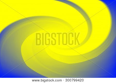 Blurred Yellow And Blue Colors Twist Wave Colorful Effect For Background, Illustration Gradient In W