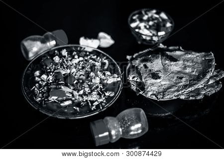 Popular Indian & Asian Lunch Dish I.e. Bheja Fry Or Brain Fry In A Glass Plate Along With Salt And B