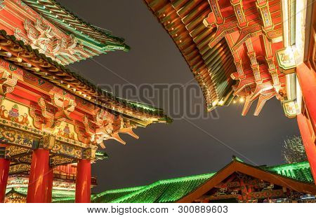 teng wang pavilion in nan chang jiang xi province China at night