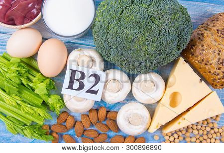 Food Ingredients Containing A Large Amount Of Vitamin B2 (riboflavinum).