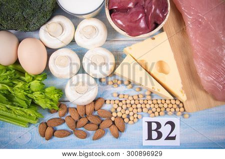 Food Ingredients Containing A Large Amount Of Vitamin B2 (riboflavinum).