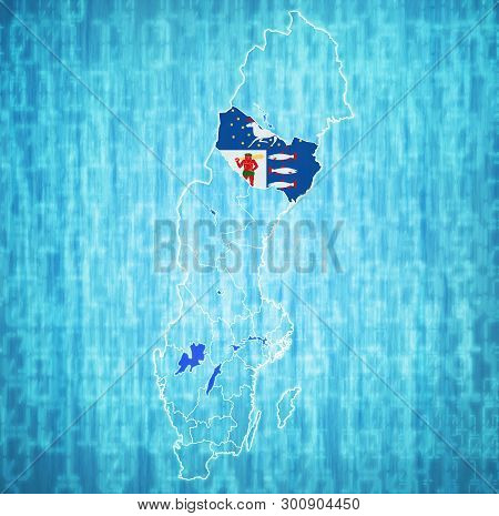 Vasterbotten On Map Of Swedish Counties