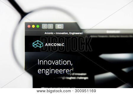 Richmond, Virginia, Usa - 9 May 2019: Illustrative Editorial Of Arconic Inc Website Homepage. Arconi