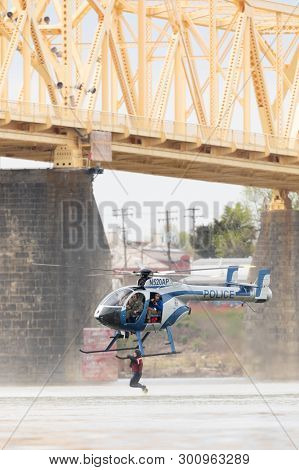 Louisville, Kentucky, Usa - April 13, 2019: Thunder Over Louisville, Louisville Metro Police Departm