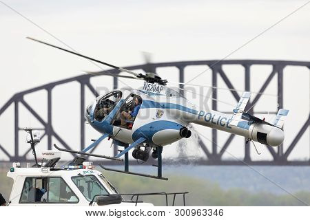 Louisville, Kentucky, Usa - April 13, 2019: Thunder Over Louisville, Louisville Metro Police Departm