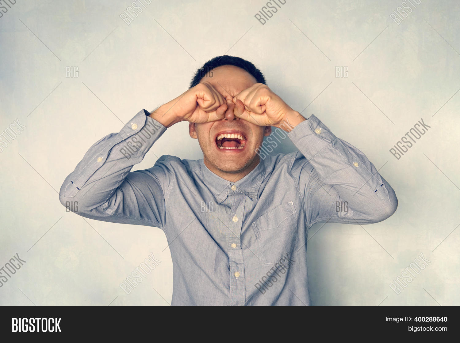 Crazy Guy Crying. Image & Photo (Free Trial) | Bigstock