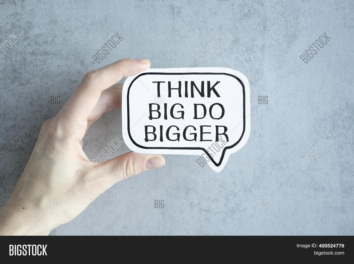 Think Big Do Bigger Image Photo Free Trial Bigstock