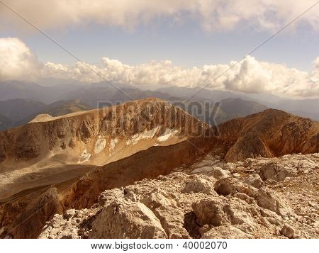 Montagne, creste e ombra.