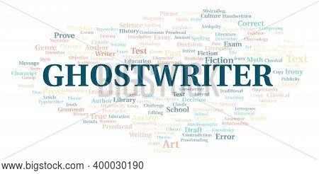 Ghostwriter Typography Word Cloud Create With Text Only
