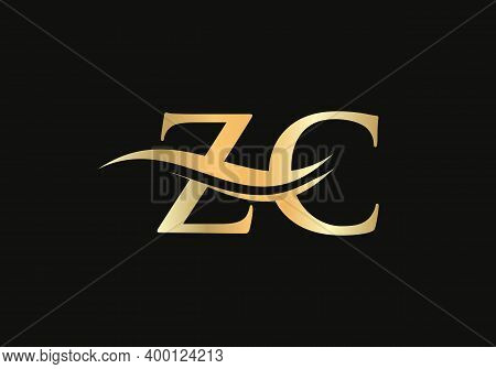 Zc Letter Linked Logo For Business And Company Identity. Creative Letter Zc Logo Vector Template.