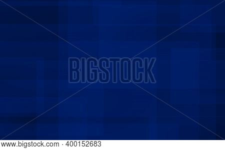 Dark Blue Background. Blue Backdrop With Transparent Suares. 3d Illustration