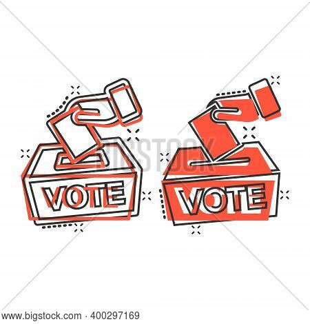 Vote Icon Comic Style Vector Photo Free Trial Bigstock
