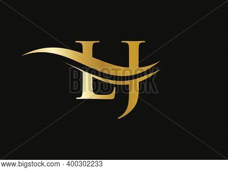 Initial Monogram Letter Lj Logo Design Vector. Lj Letter Logo Design With Modern Trendy