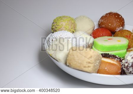 Tasty Multiple Sweet Stock On Plate