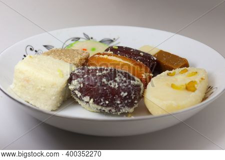 Tasty Multiple Sweet Stock On Plate