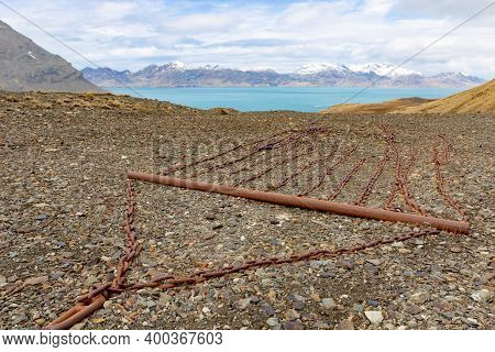 An Abandoned Whaling Base In Grytviken. South Georgia.