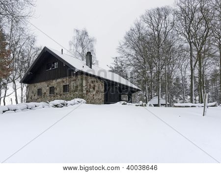 HÃ¼tte im Winter Ambiente