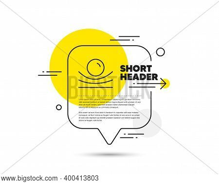 Elastic Material Line Icon. Speech Bubble Vector Concept. Resilience Or Flexibility Sign. Flexible P
