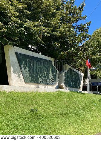 Istanbul, Turkey - September 2, 2020: Azerbaijan Friendship Park In Istanbul