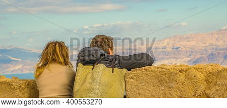 Couple Watchnig The View, Judea, Israel