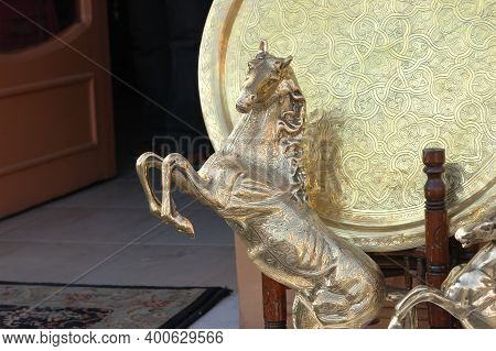 Egypt, Hurghada, 14,01,2009 Various Arabic Antique Objects Displayed In An Old Shop In The Bazaar. T