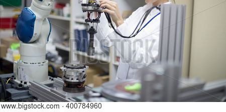 Futuristic Robot Technology Development, Artificial Intelligence Ai, And Machine Learning Concept. G