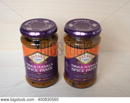 London - Dec 2020: Patak's Jar Of Tikka Masala Spice Paste