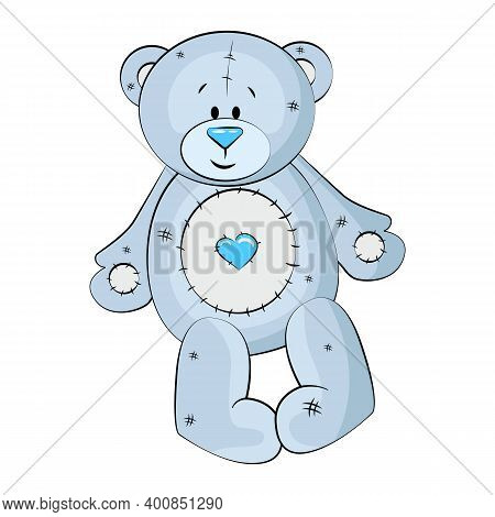 Teddy Bear Cartoon Vector Illustration Toy Child